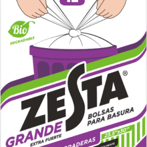 BOLSA BASURA GRANDE (24"X30") 12/UNDS - 6110257 ZESTA BIO
