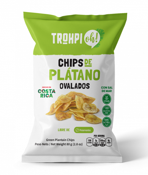 SNACK PLATANO VERDE 80G - 001853 TROHPI OH