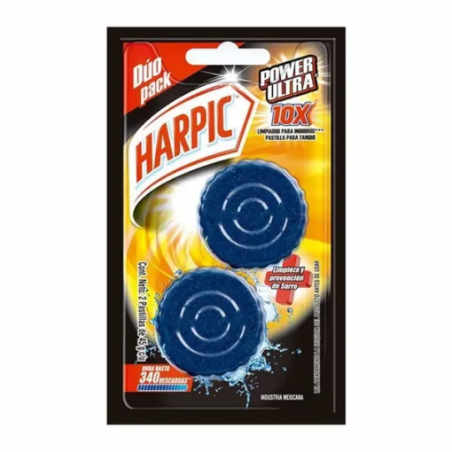 LIMPIADOR DE INODORO TANQUE AZUL CON AROMA 90G - 714978 HARPIC