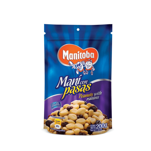 MANI CON PASAS 200G - 012037 MANITOBA SNACK